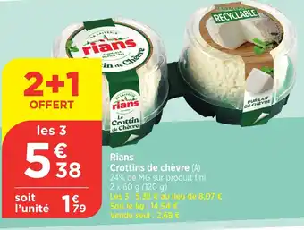 Bi1 RIANS Crottins de chèvre offre