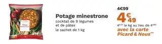 Picard Picard Potage minestrone offre