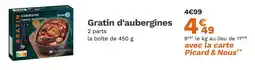 Picard PICARD Gratin d'aubergines offre