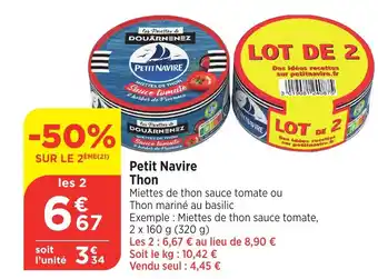 Bi1 PETIT NAVIRE Thon offre