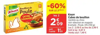 Bi1 KNORR Cubes de bouillon offre