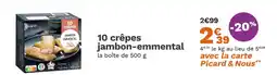 Picard Picard 10 crêpes jambon-emmental offre