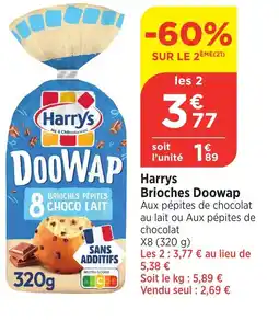 Bi1 HARRYS Brioches Doowap offre