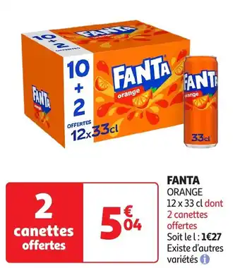 Auchan Fanta orange offre