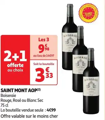 Auchan Saint mont aop offre