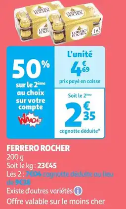 Auchan Ferrero rocher offre