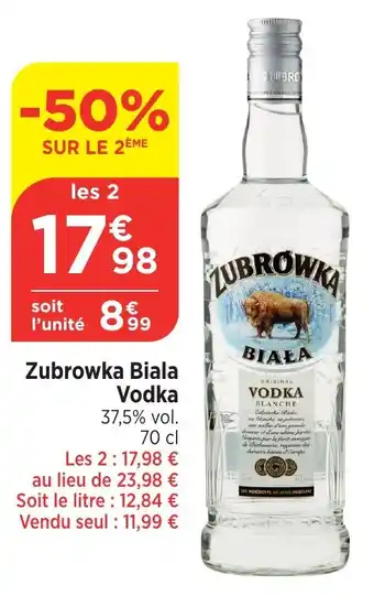 Bi1 VIDKA Zubrowka Biala offre