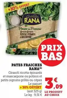 Hyper U Rana - pates fraiches offre