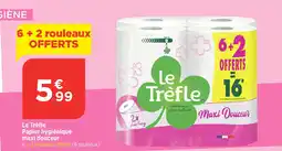 Bi1 LE TREFLE Papier hygiénique maxi douceur offre