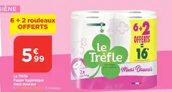 Bi1 LE TREFLE Papier hygiénique maxi douceur offre