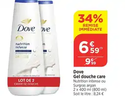 Bi1 DOVE Gel douche care offre