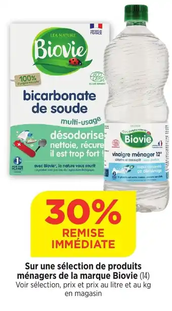 Bi1 BIOVIE Sur une sélection de produits ménagers de la marque offre