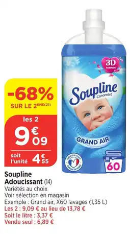 Bi1 SOUPLINE Adoucissant offre