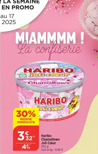 Bi1 HARIBO Chamallows Joli Cœur offre