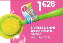 b&m Sparkle & shine - brosse vaisselle silicone offre