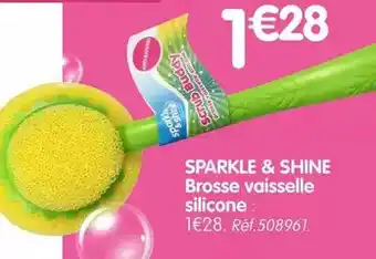 b&m Sparkle & shine - brosse vaisselle silicone offre