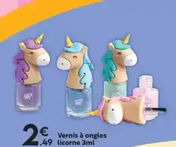 Maxi Bazar Licorne - vernis à ongles 3ml offre