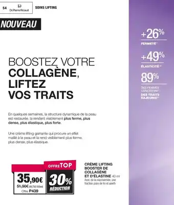 Stanhome Dr. pierre ricaud - crème lifting boostez de collagene offre