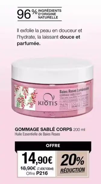 Stanhome Kiotis - sablé corps offre