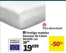 Conforama Protège-matelas douceur de coton offre