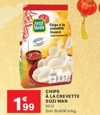 Leader Price SUZI WAN Chips à la crevette offre