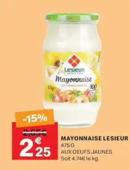 Leader Price LESIEUR Mayonnaise offre