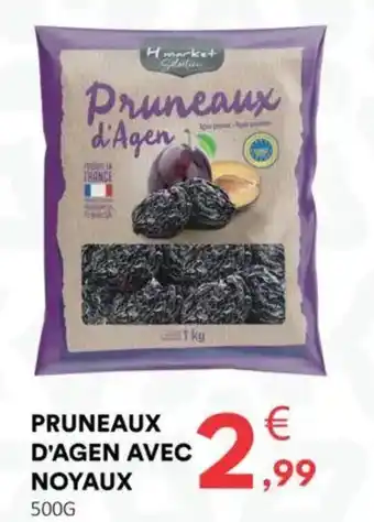 Hmarket HMARKET Pruneaux d'agen avec noyaux 500g offre