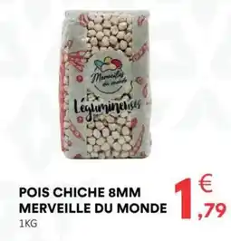 Hmarket Pois chiche 8mm merveille du monde offre