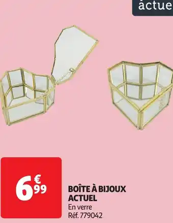 Auchan Actuel boîte à bijoux offre