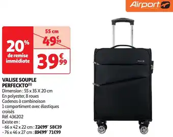 Auchan Valise souple perfeckto offre