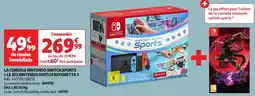 Auchan La console nintendo switch sports + le jeu nintendo switch bayonetta 3 offre