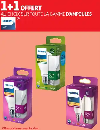 Auchan Philips led d'ampoules offre