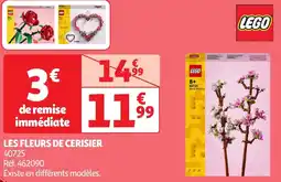 Auchan Lego les fleurs de cerisier offre