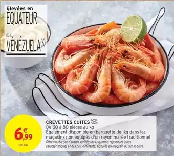 Intermarché Signal - crevettes cuites offre