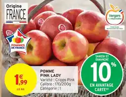 Intermarché Contact PINK LADY Pomme offre