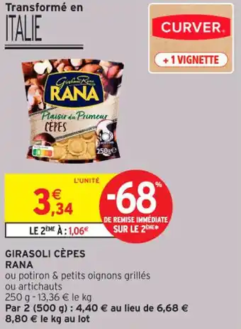 Intermarché Contact RANA Girasoli cèpes offre