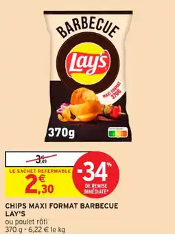 Intermarché Contact LAY'S Chips maxi format barbecue offre