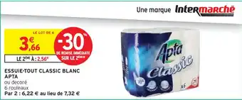 Intermarché Contact APTA Essuie-tout classic blanc offre