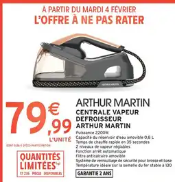 Intermarché Contact ARTHUR MARTIN Centrale vapeur defroisseur offre