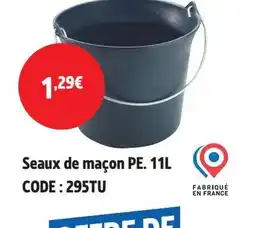 Screwfix Seaux de maçon PE offre