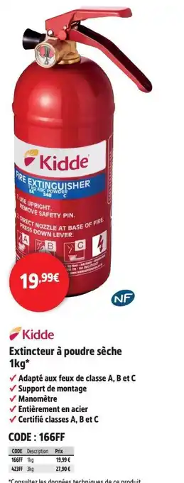 Screwfix KIDDE Extincteur à poudre sèche offre