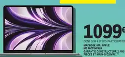 E.Leclerc Espace Culturel Macbook air: apple m2 mc7u4fn/a offre