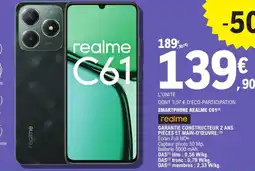 E.Leclerc Espace Culturel REALME Smartphone realme c61 offre