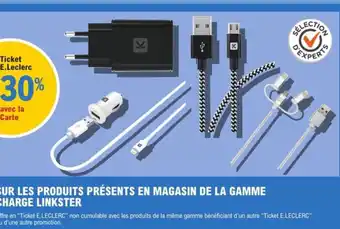 E.Leclerc Espace Culturel Sur les produits présents en magasin de la gamme charge linkster offre