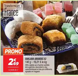 Netto Baklawa amandes x2 offre