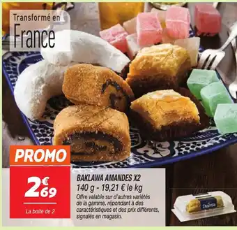 Netto Baklawa amandes x2 offre