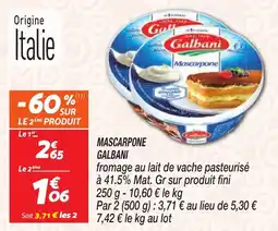 Netto GALBANI Mascarpone offre