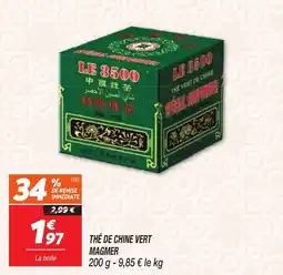 Netto Thé de chine vert magmer offre