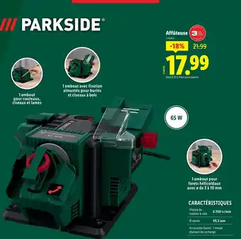 Lidl PARKSIDE® Affûteuse offre