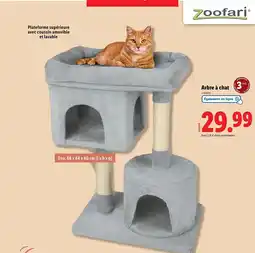 Lidl ZOOFARI Arbre à chat offre